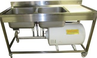 plonge avec ballon d'eau chaude