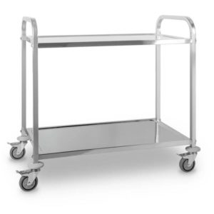 Servante inox 2 niveaux