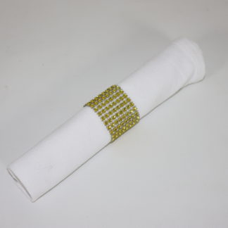 Serviette de table blanche carrée