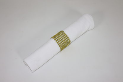 Serviette de table blanche carrée