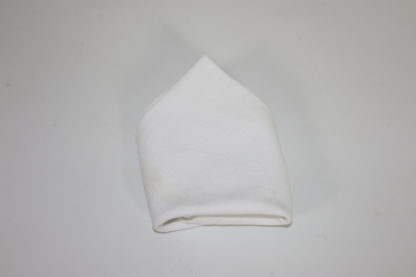 Serviette de table blanche carrée