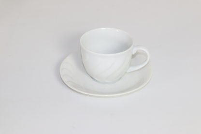4. Tasse à café porcelaine blanche 11 cl – Image 2