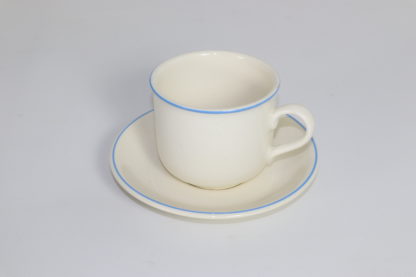 5. Tasse de 20cl pour Thé ou café long blanche et bleu