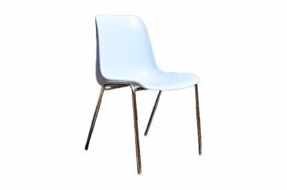 Chaise empilable bleu clair