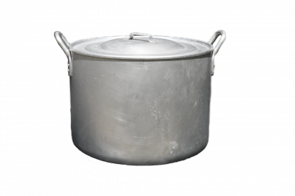 Marmite 100L gros volume en Aluminium avec couvercle