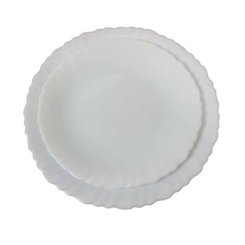 Assiette verre blanc ARCOPAL