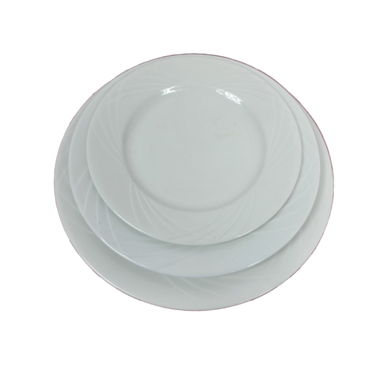 Assiette blanche Porcelaine Sarreguemines