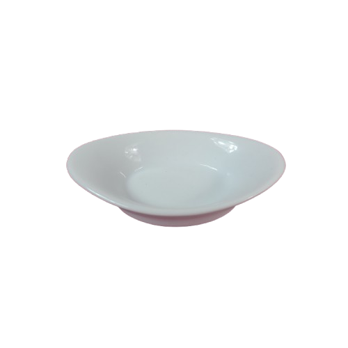 6027 Verrine porcelaine blanc mini ramequin ovale 10x5,5 h2,3 - 2,5 cl