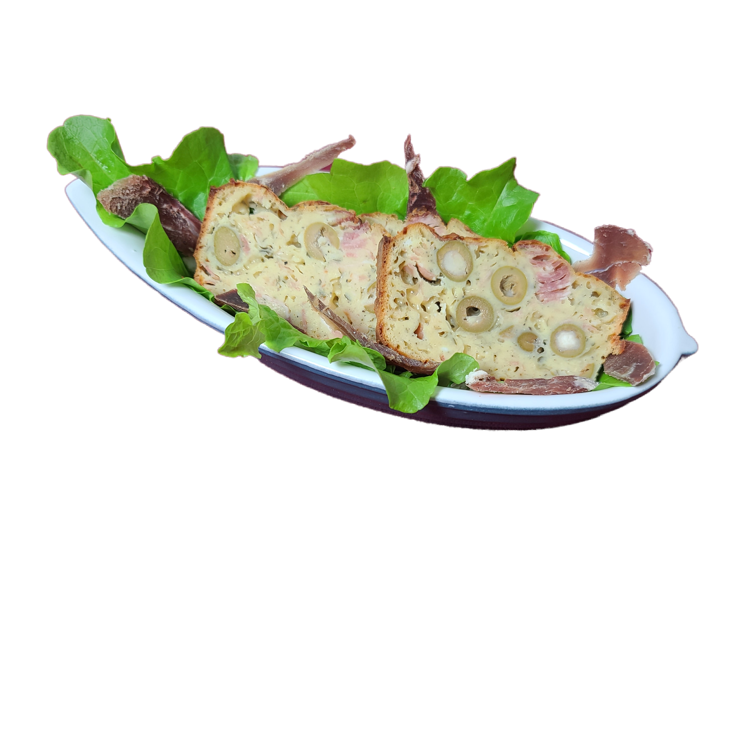 6046 Verrine porcelaine bateau blanc/bleu 25x10 h5 contenance 30cl – Image 2