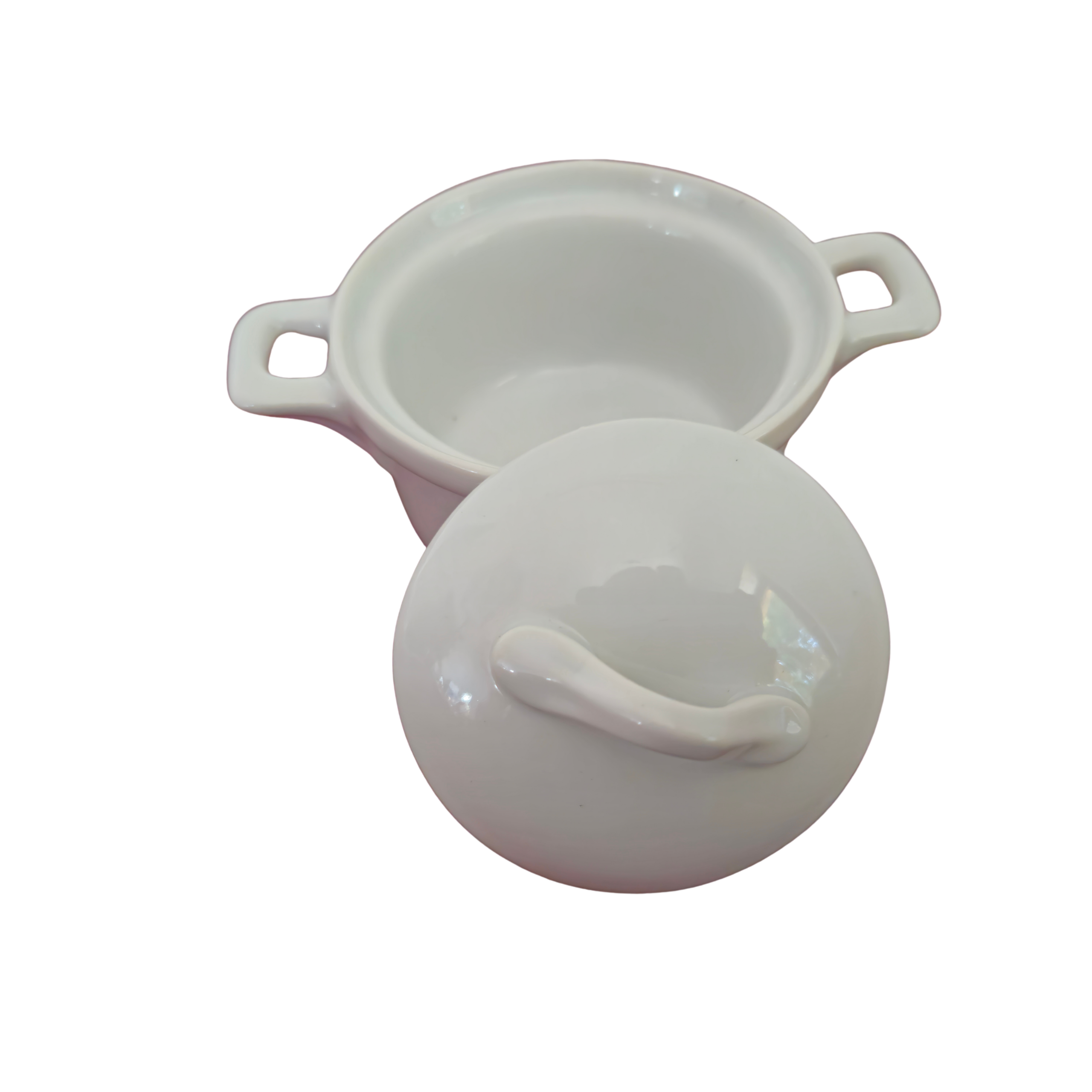 6030 Verrine porcelaine blanc mini cocotte 8 cl